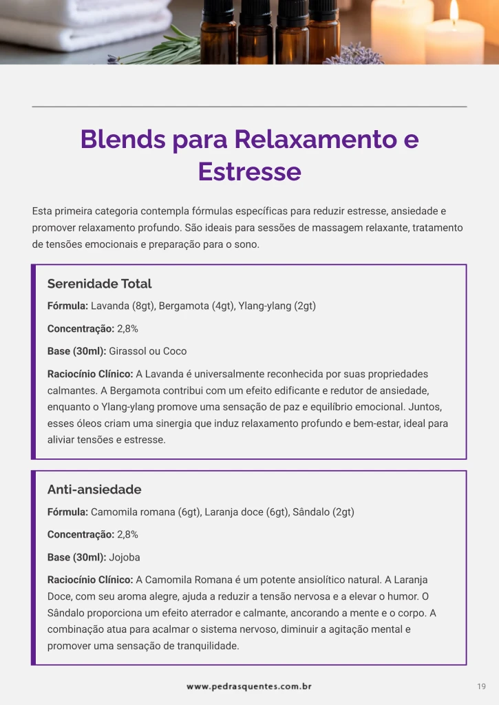 Ebook 40 Blends de Óleos Essenciais para Massagem Toshiro Hishinuma