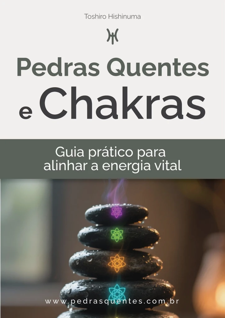 Livro Pedras Quentes e Chakras Toshiro Hishinuma