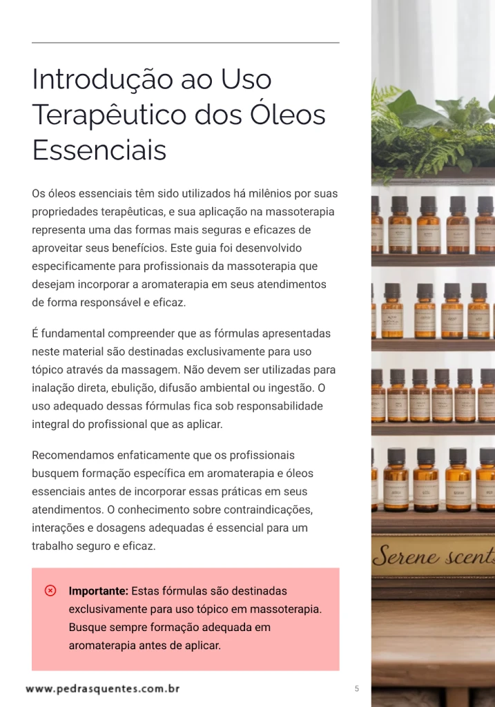 Ebook 40 Blends de Óleos Essenciais para Massagem Toshiro Hishinuma