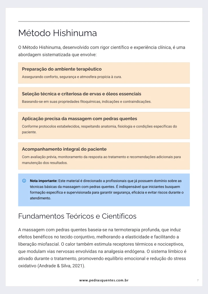 Página 7 do E-book Pedras Quentes, Ervas Naturais e Óleos Essenciais