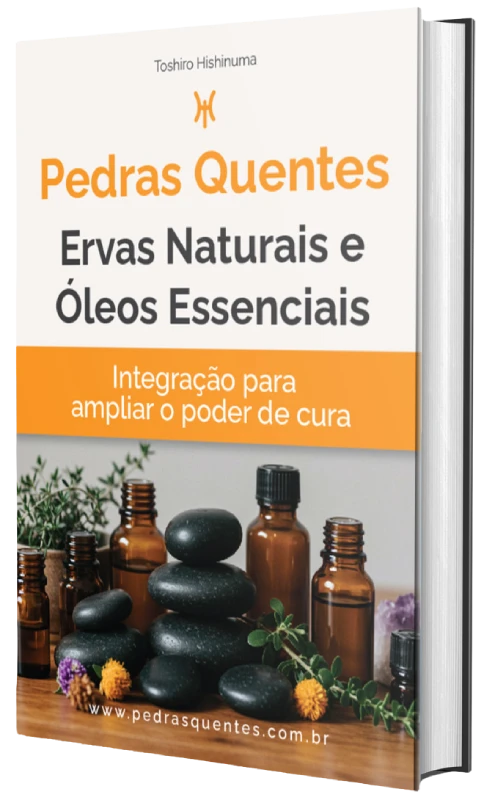 Mockup Capa E-book Pedras Quentes Ervas e Óleos Essenciais